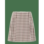 FRENCH CONNECTION Lexi Suiting Mini Skirt - ESPRESSO BROWN CHEC - 38