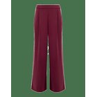 FRENCH CONNECTION Wren Side Stripe Wide Leg Trsr - BERRY RED/PORCELAIN - XL