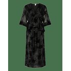 YAS Yaslingu 3/4 Midi Dress - BLACK - 38