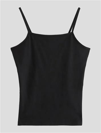 LINDEX Top Strap Tank Top - BLACK - 134/140 – kuva 2/4