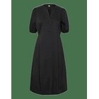 CULTURE Cuantoinett Ss Placket Dress - BLACK - S