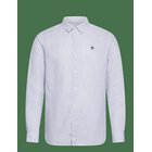 TIMBERLAND Mill Brook Linen Striped Shirt (Regular) Stone Wash Yd - MEDIUM BLUE - M