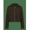 MANGO Oversized Funnel-Neck Jacket - DARK BROWN - M – kuva 1