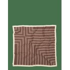 BECKSÖNDERGAARD Stri‚ Sico Scarf - HOT FUDGE BROWN - 110X 110 cm