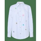 NÜMPH Nulili Sequins Shirt - FLOATY BLUE - 40