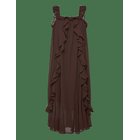 YAS Yaschiffa Strap Ankle Dress S. - Fest - COFFEE BEAN - 40