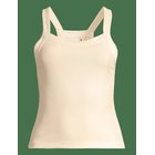 CASALL Defined Rib Tank - CREAM - XS