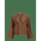 OBJECT Objhope Big Collar L/S Re Shirt 146 - CARAFE - 44