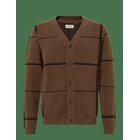 BLEND Bhbranko Cardigan Check - KANGAROO - M