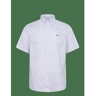 MORRIS Douglas Linen Shirt Ss-Classic Fit - LIGHT BLUE - M