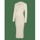MAMALICIOUS Mlnewsiv Lia L/S Midi Dress 2F Noos - BIRCH - XL