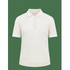 RÖHNISCH Classic Cable Poloshirt - OATMEAL - XS