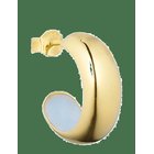 DESIGN LETTERS Chunky Rainbow Hoop Enamel 8Mm Gold Plated (1 Pcs) - LIGHT BLUE - One Size
