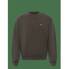 LYLE & SCOTT Heavy Laundered Crew Neck Sweatshirt - Y118 SOFT BLACK - XL