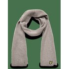 LYLE & SCOTT Lambswool Ribbed Scarf - MUTED TAUPE MARL - One Size