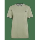 FRED PERRY Twin Tipped T-Shirt - SEAGRS/ECR/DKAIR - L