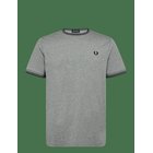 FRED PERRY Twin Tipped T-Shirt - STLMRL/DRKAF/BLK - S