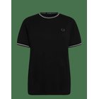 FRED PERRY Twin Tipped T-Shirt - BLK/ECR/LRLWGREN - XL