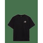 KNOWLEDGE COTTON APPAREL Chest Embroidery T-Shirt - BLACK JET - S