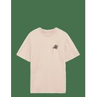 KNOWLEDGE COTTON APPAREL Chest Embroidery T-Shirt - LIGHT FEATHER GRAY - XL