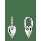EDBLAD Amore Sparkle Hoops S Silver One Size - SILVER - One Size
