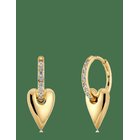 EDBLAD Amore Sparkle Hoops S Gold One Size - GOLD - One Size