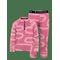 DIDRIKSONS Jadis Printed Kids' Set - PATH HEATHER PINK - 80 – kuva 1