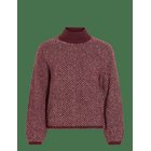 VILA Vilory High Neck L/S Knit Top - Noos - PORT ROYALE - L