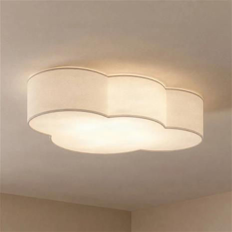 TK LIGHTING Kattovalaisin Cloud, pituus 62 cm, valkoinen