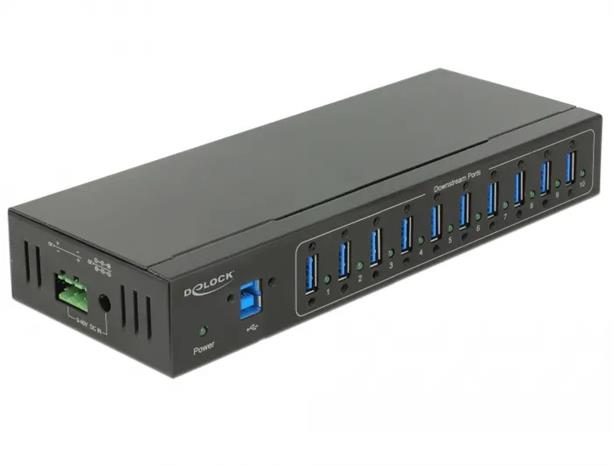 External Industry Hub 10xUSB 3.0 Type-A with 20kV ESD protection