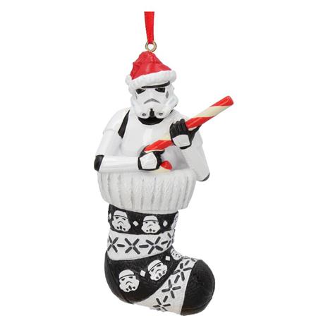 Stormtrooper in Stocking Hanging Ornament 11.5cm