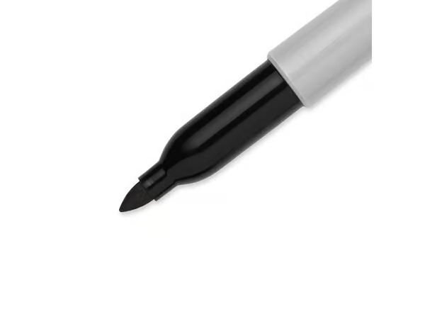 Tussikynä Sharpie Fine Musta 2 kpl