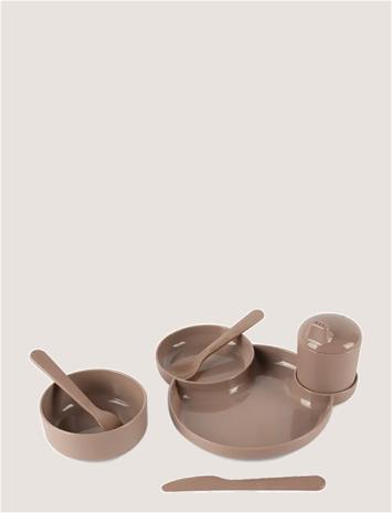 Dantoy - Children's Tableware Mocha 7-piece.