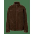 PIECES Pcsadia Ls Teddy Jacket Noos Bc - HOT FUDGE - S
