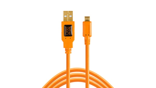 Tether Tools CU5430ORG USB-kaapeli USB 2.0 4,6 m USB A Micro-USB B Oranssi CU543 – kuva 4/4