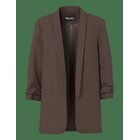 PIECES Pcbosella 3/4 Pinstripe Blazer Noos Bc - HOT FUDGE - S