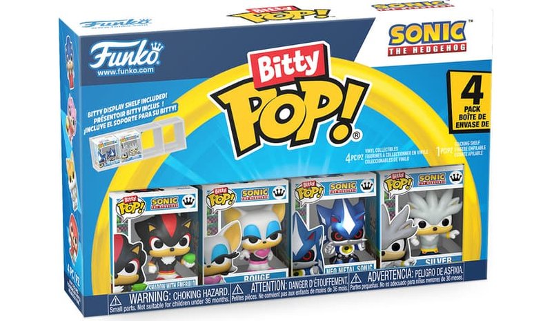 Funko Bitty Pop!: Sonic - Shadow (4-pack) FIGU – kuva 1/2