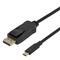 Deltaco USB-C - DP 1.4 cable BiDirectional 1m black – kuva 3