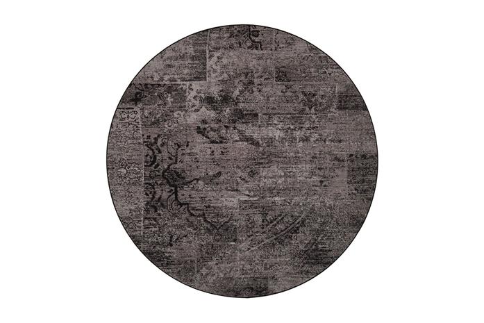 Matto Rustiikki Pyöreä 160 cm Musta - VM Carpet