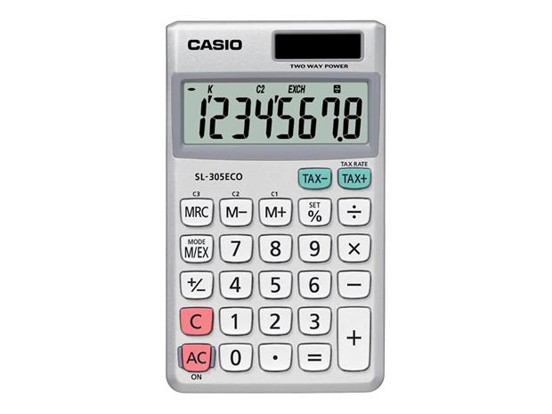 Casio calculator SL-305ECO, Grey
