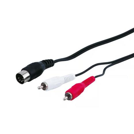 Pro DIN 5 pins m - 2xRCA m - 1.5m