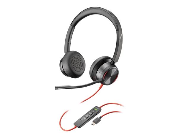 HP Poly Blackwire 8225 Stereo USB-C Headset +USB-C/A Adapter – kuva 4/5