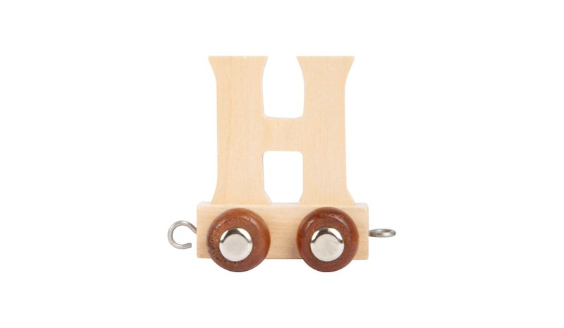 Small Foot - Wooden Letter Train - H - 12 pieces