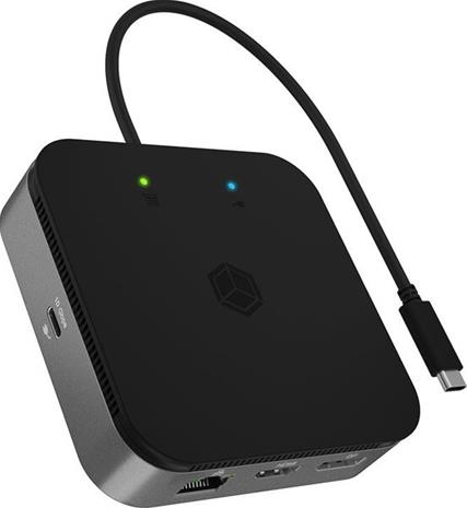 ICY BOX 7-in-1 USB4® DockingStation with dual video output