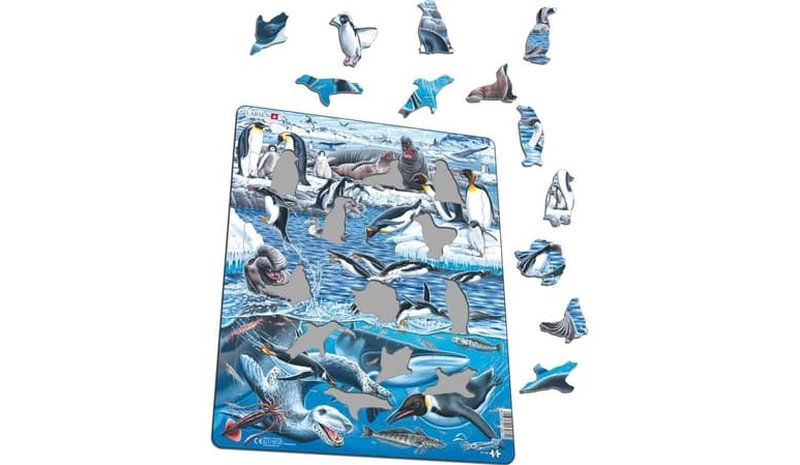 Larsen Puzzles Puzzle Antarctica - 66 pieces Maxi (36.5x28.5cm) Lattia