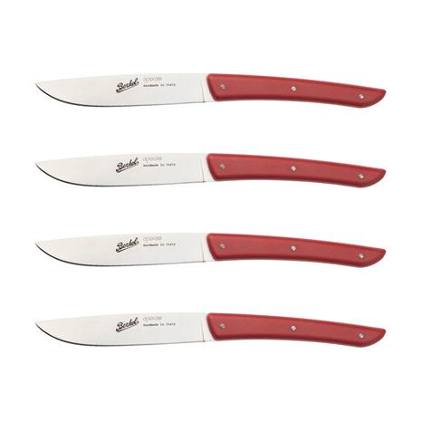 Köttkniv 4-pack, röd