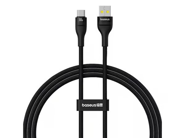 Baseus Flash 2 USB-A / USB-C cable 100W 1 m - blac