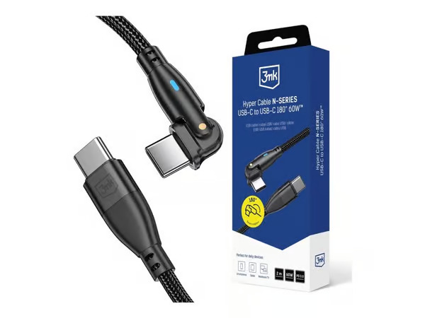 3mk Hyper Cable N-SERIES - USB-C cable - USB-C to USB-C - 2 m