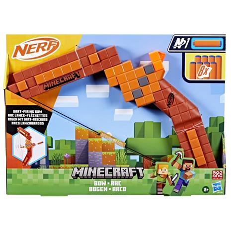 Hasbro Nerf Minecraft Bow Dart Blaster 8 Nerf N1 Darts – kuva 7/8