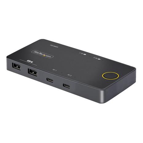 StarTech 2-Port USB-C KVM Switch with PD Pass-Through